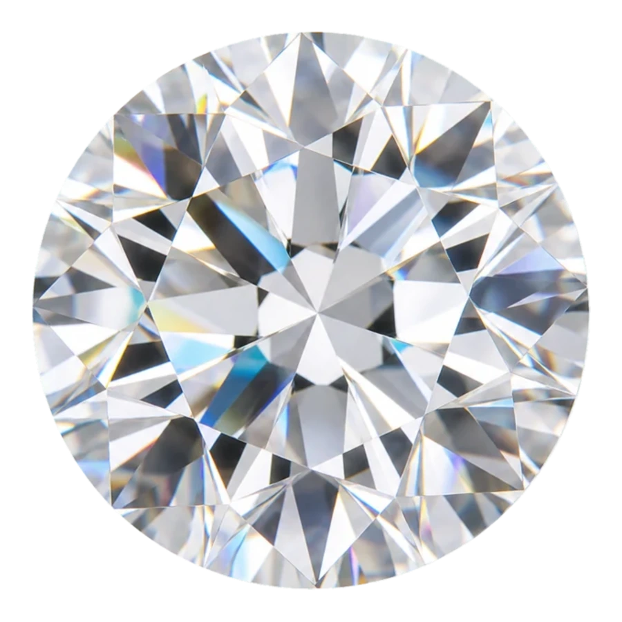 A round brilliant diamond